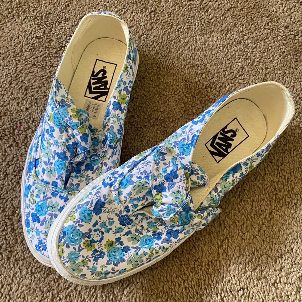 slip on floral vans